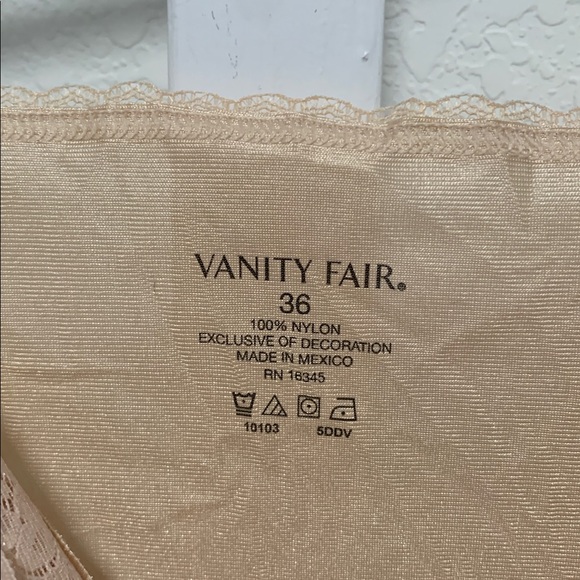 Y2K Vanity Fair Lace Trim Slip Dress Size 36 - Picture 4 of 8